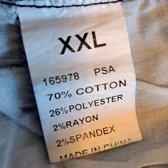 Distressed Stretch Dark Wash Flare Jeans Long Length Plus Size XXL - Picture 7 of 7